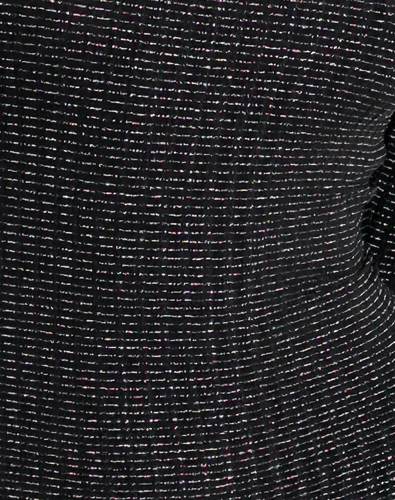 Elvaya - Elegante long sleeve top met metallic touch