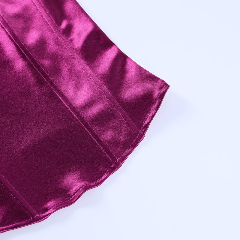 Luxe Strapless Satijnlook Corset Top