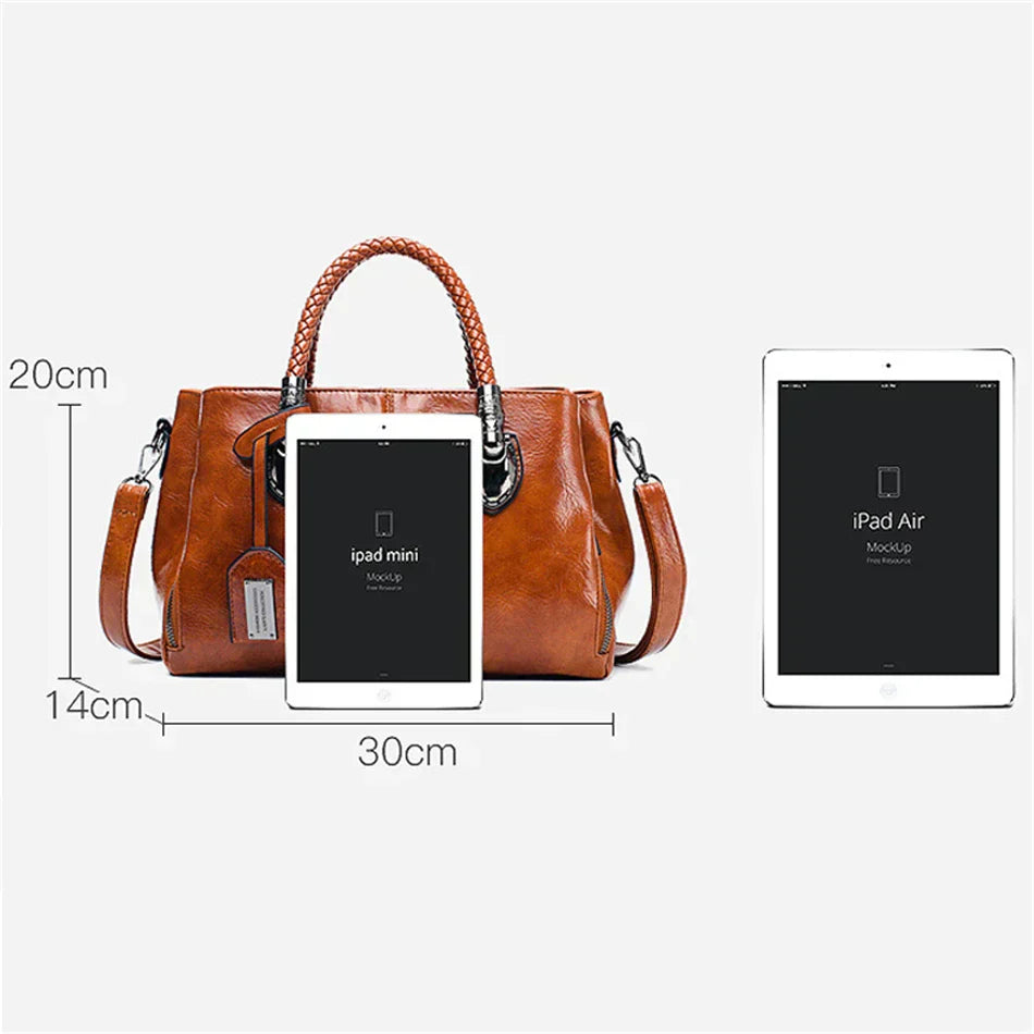 Laure™ Luxe Lederen Tas - Elegante Handtas voor Dames