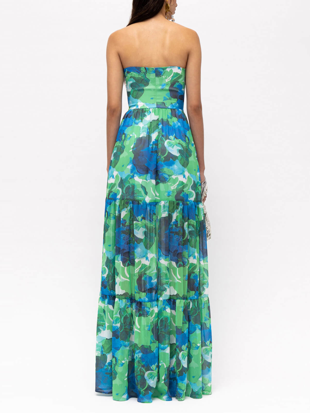 STEPHANIE | Elegante Bloemen Tube Maxi Jurk