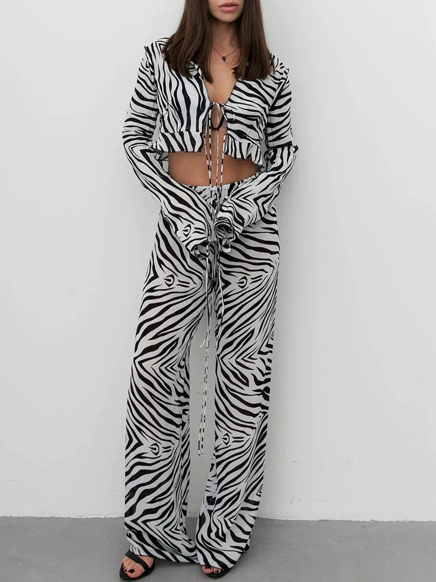 Trendy en Comfortabele Gedrukte Set