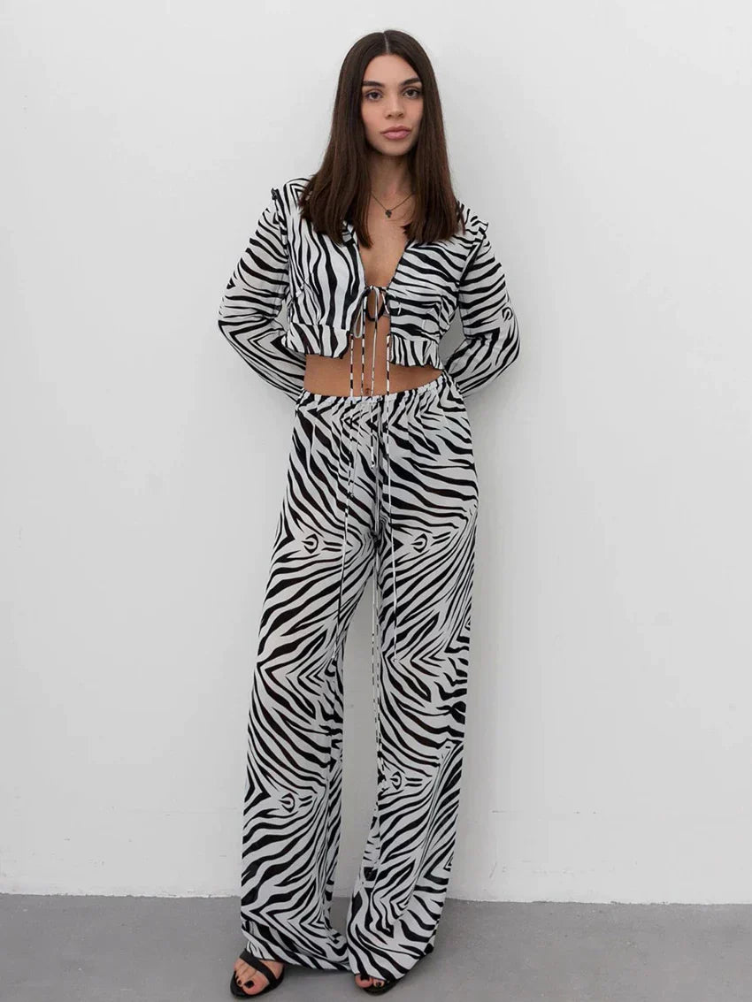 Trendy en Comfortabele Gedrukte Set