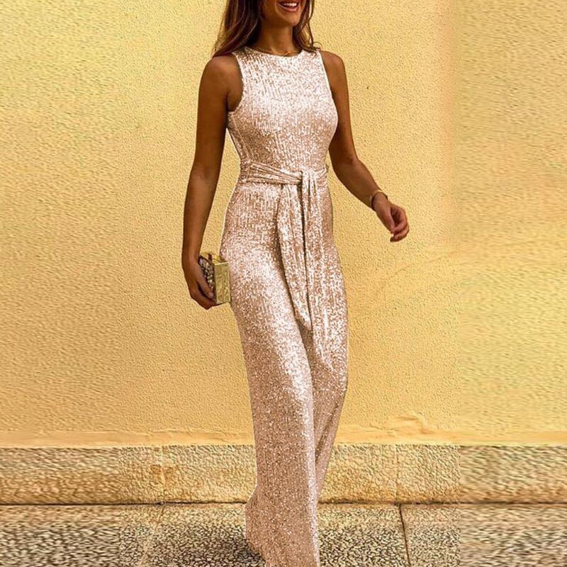 Eva | Elegant jumpsuit with sequins