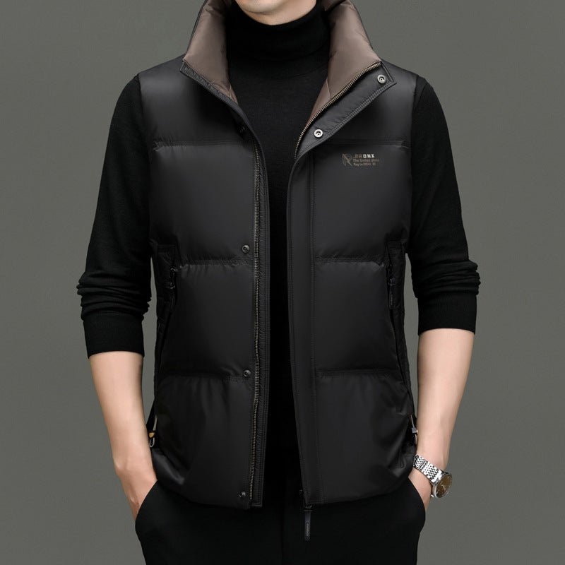 Men's Bodywarmer – Slim Fit – Lightweight Padded – With Stand-Up Collar