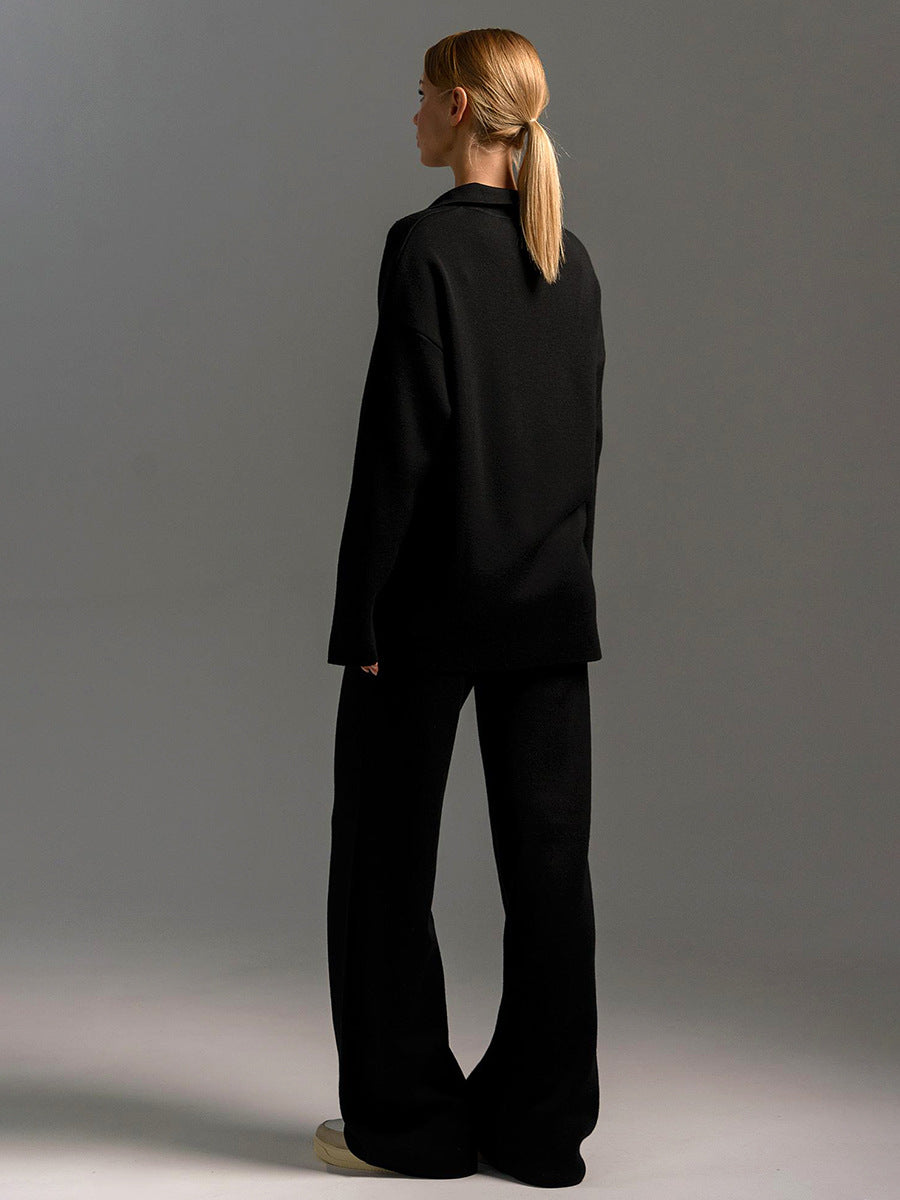 Dames Gebreide Trui - Losse Pasvorm - Polokraag - Lange Mouwen - Comfortabel Casual