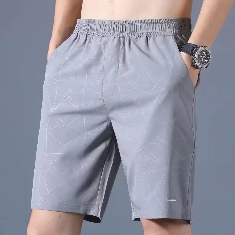 Men's shorts – Relaxed fit – Breathable fabric – Elastic waistband – Side pockets