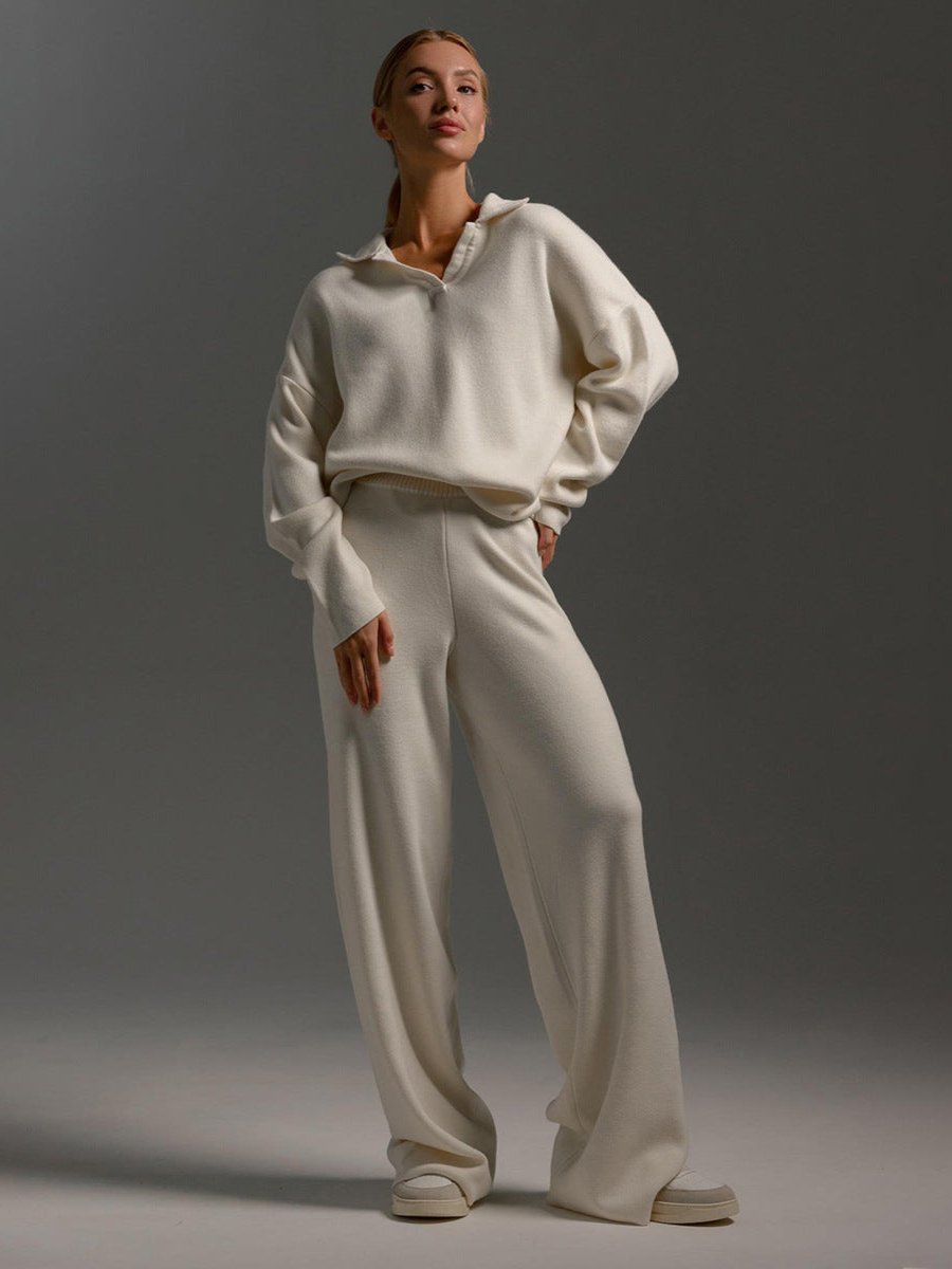 Dames Gebreide Trui - Losse Pasvorm - Polokraag - Lange Mouwen - Comfortabel Casual