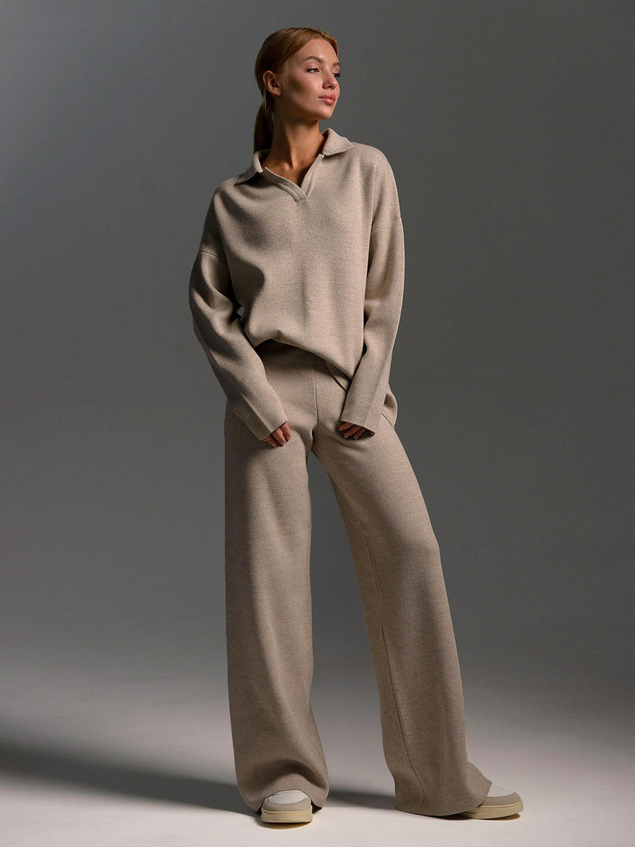 Dames Gebreide Trui - Losse Pasvorm - Polokraag - Lange Mouwen - Comfortabel Casual