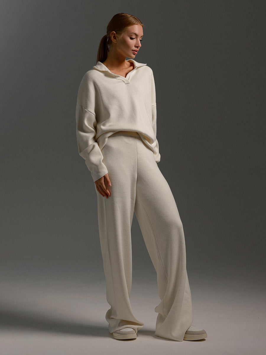 Dames Gebreide Trui - Losse Pasvorm - Polokraag - Lange Mouwen - Comfortabel Casual