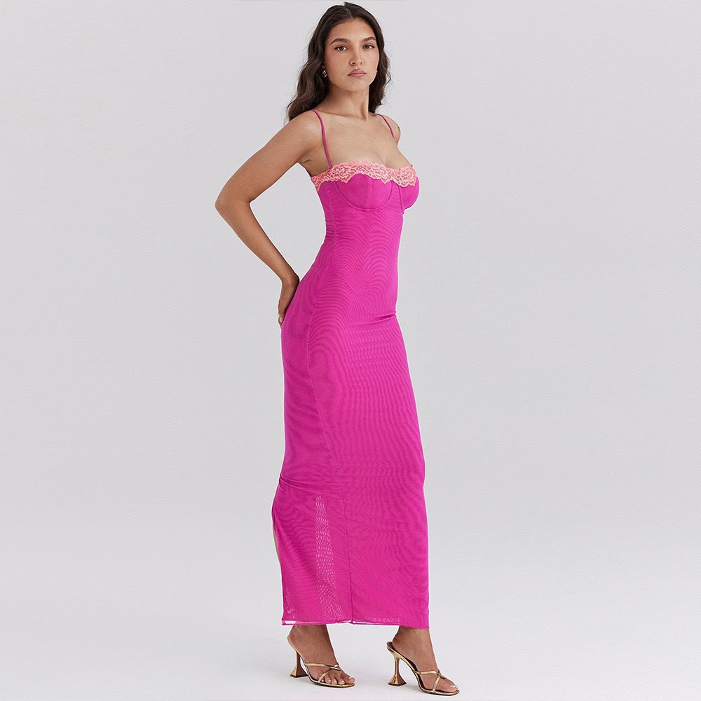 Ladies Midi Dress – Strapless – Slim Fit – Ruched Design – Lightweight Luxury Fabric