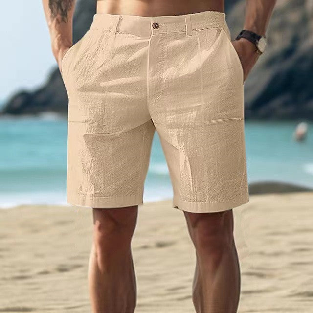 Men's Shorts – Relaxed Fit – Breathable Material – Knee Length – Utility Pockets