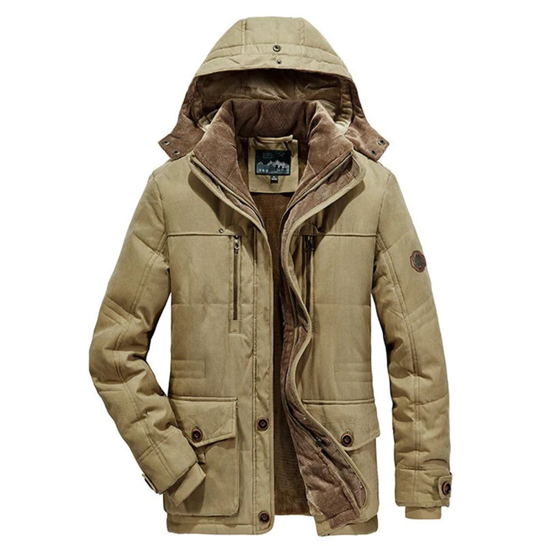 Men's Jacket – Regular Fit – Water-repellent – Fleece Lining – Detachable Hood