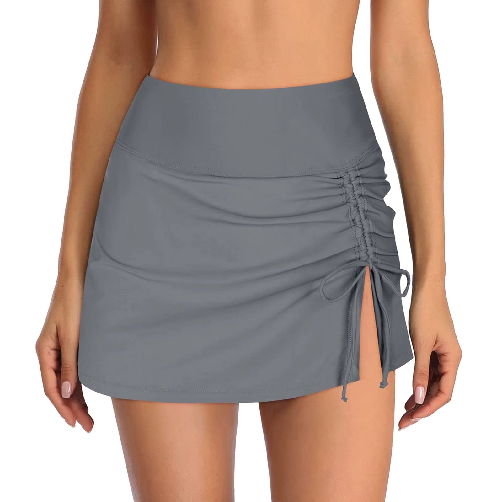 Dames Minirok – Nauwsluitend Model – Ruches Detail – Zijsplit – Comfort Stretch