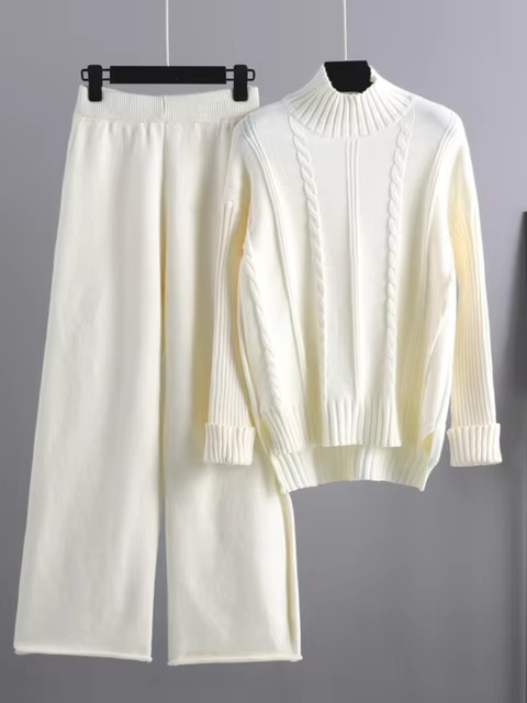 Sophia Luxe Gebreide Ensemble - Perfecte Mix van Mode en Functionaliteit