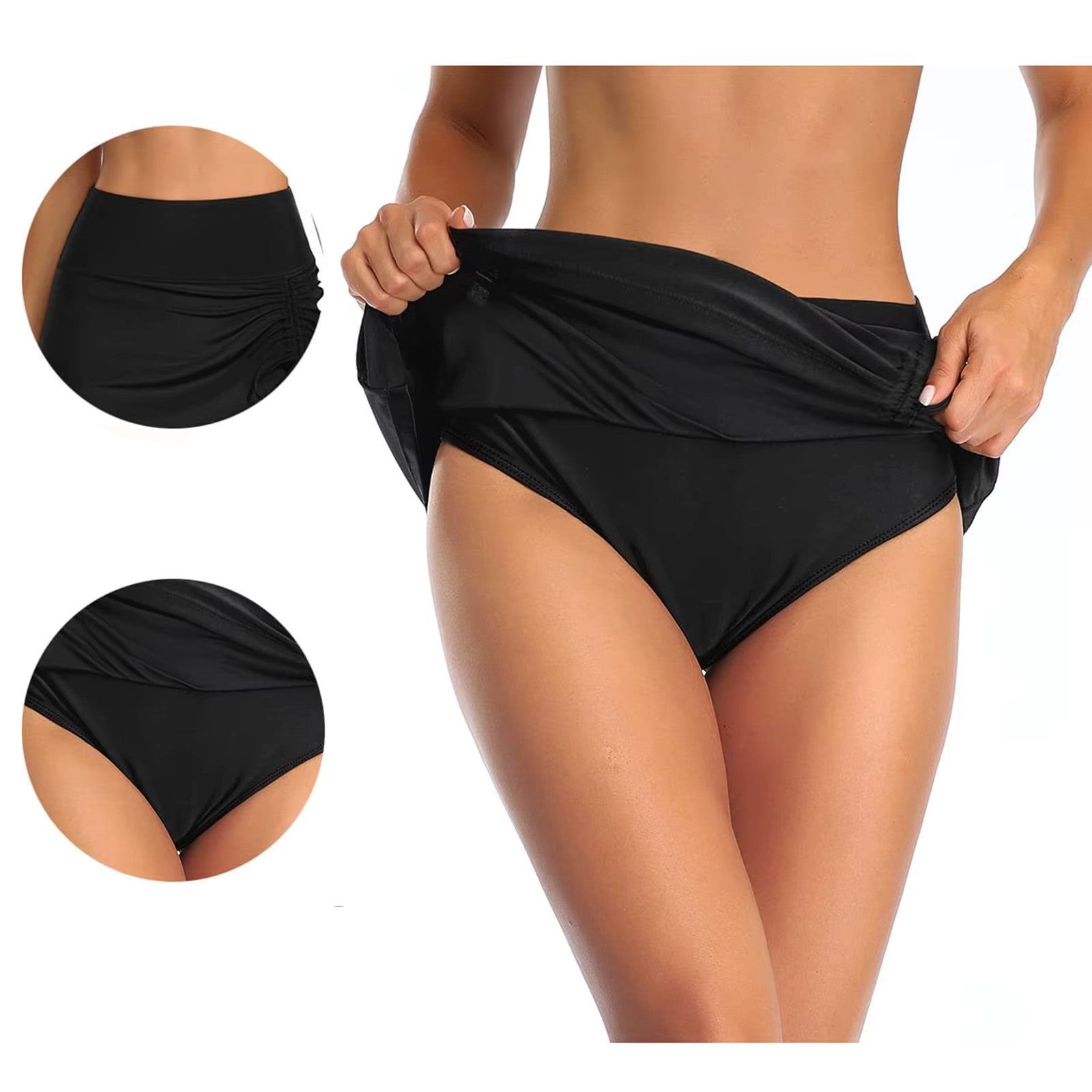 Dames Minirok – Nauwsluitend Model – Ruches Detail – Zijsplit – Comfort Stretch