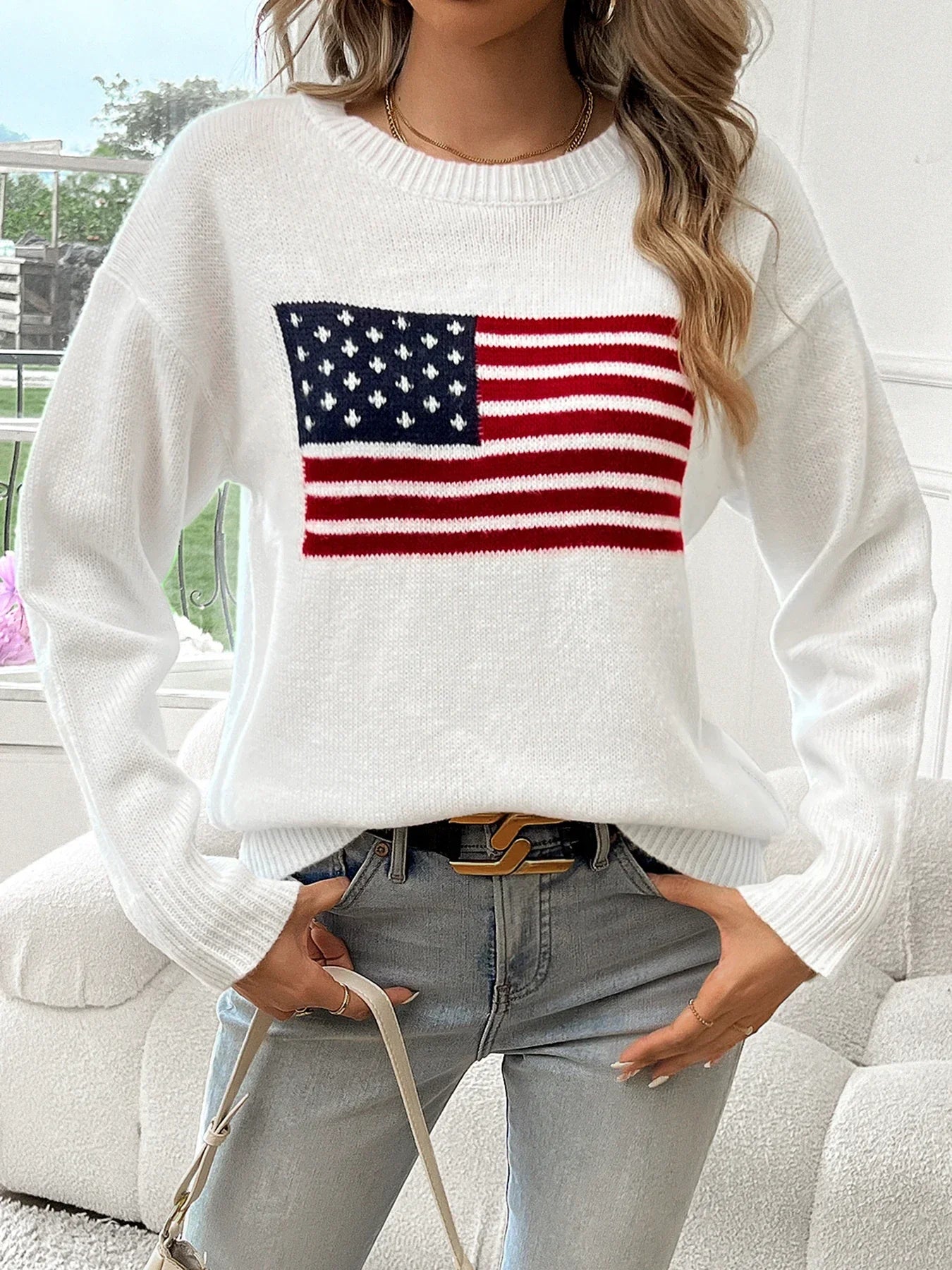 Hania | Trendy dames sweater met ronde hals