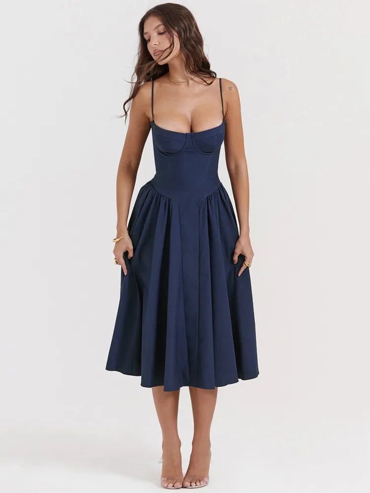 Strapless jurk met volle rok