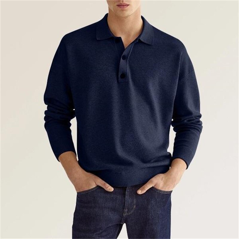 Mees | Poloshirt - Herenpolo met lange mouwen