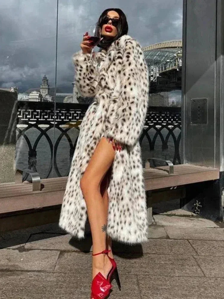 Leopard print Trenchcoat voor dames