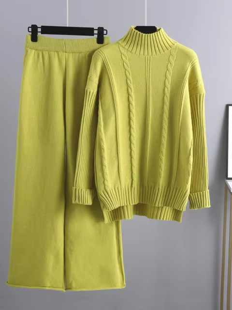 Sophia Luxe Gebreide Ensemble - Perfecte Mix van Mode en Functionaliteit