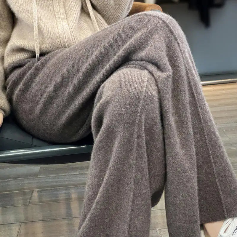 Dames Wollen Broek – Wijde Pijpen voor Comfort