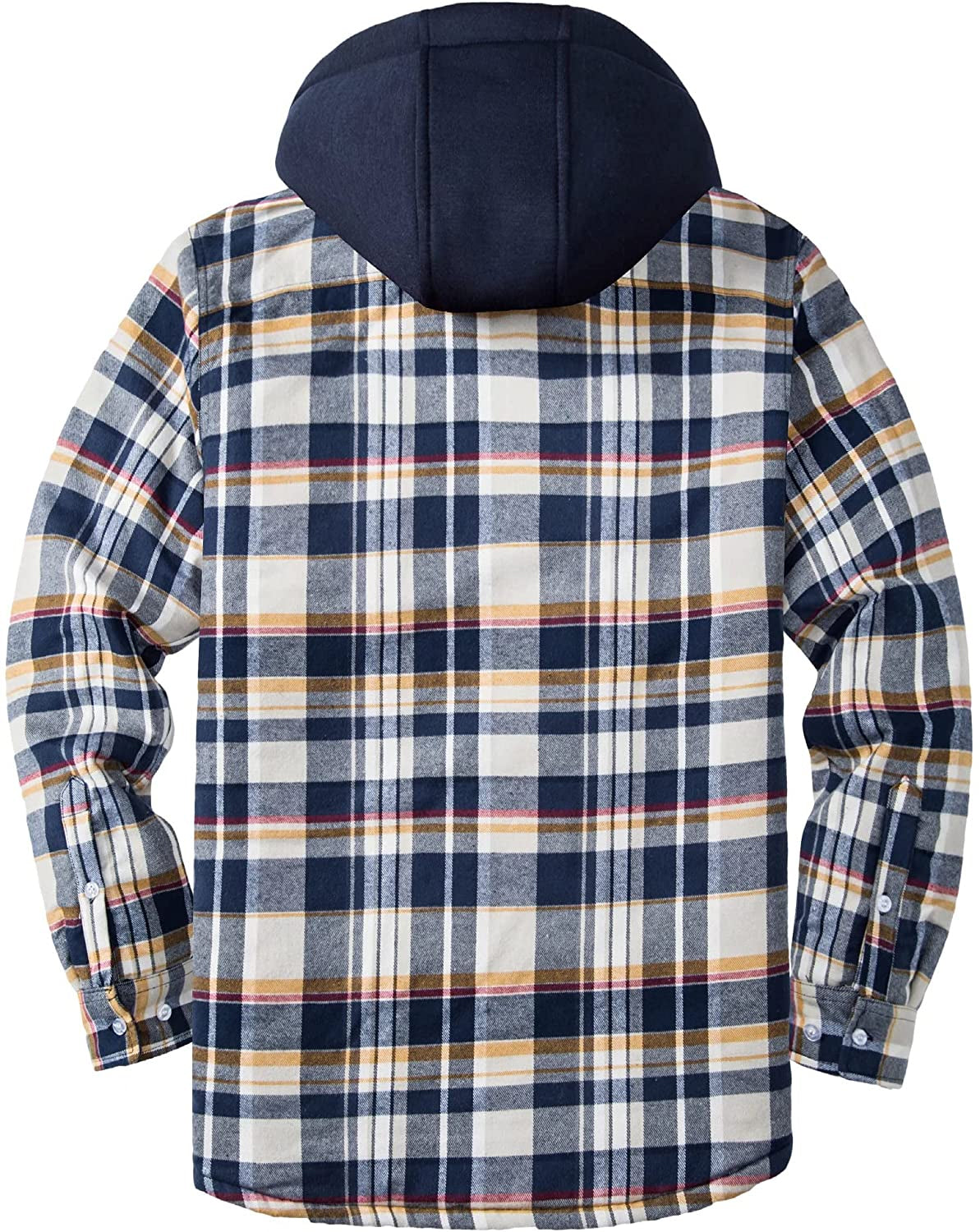 Herenjas met Capuchon en Geruit Patroon