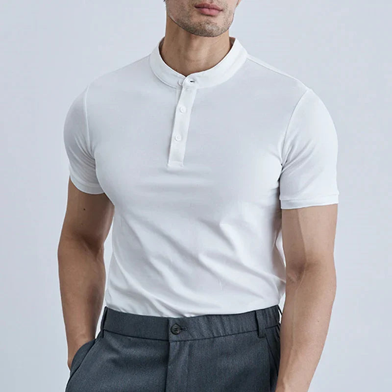 Heren Overhemd – Slim Fit – Ademend Textiel – Korte Mouwen – Casual Stijl
