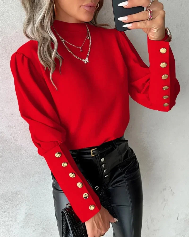 Lora | Elegant shirt met ronde hals voor dames