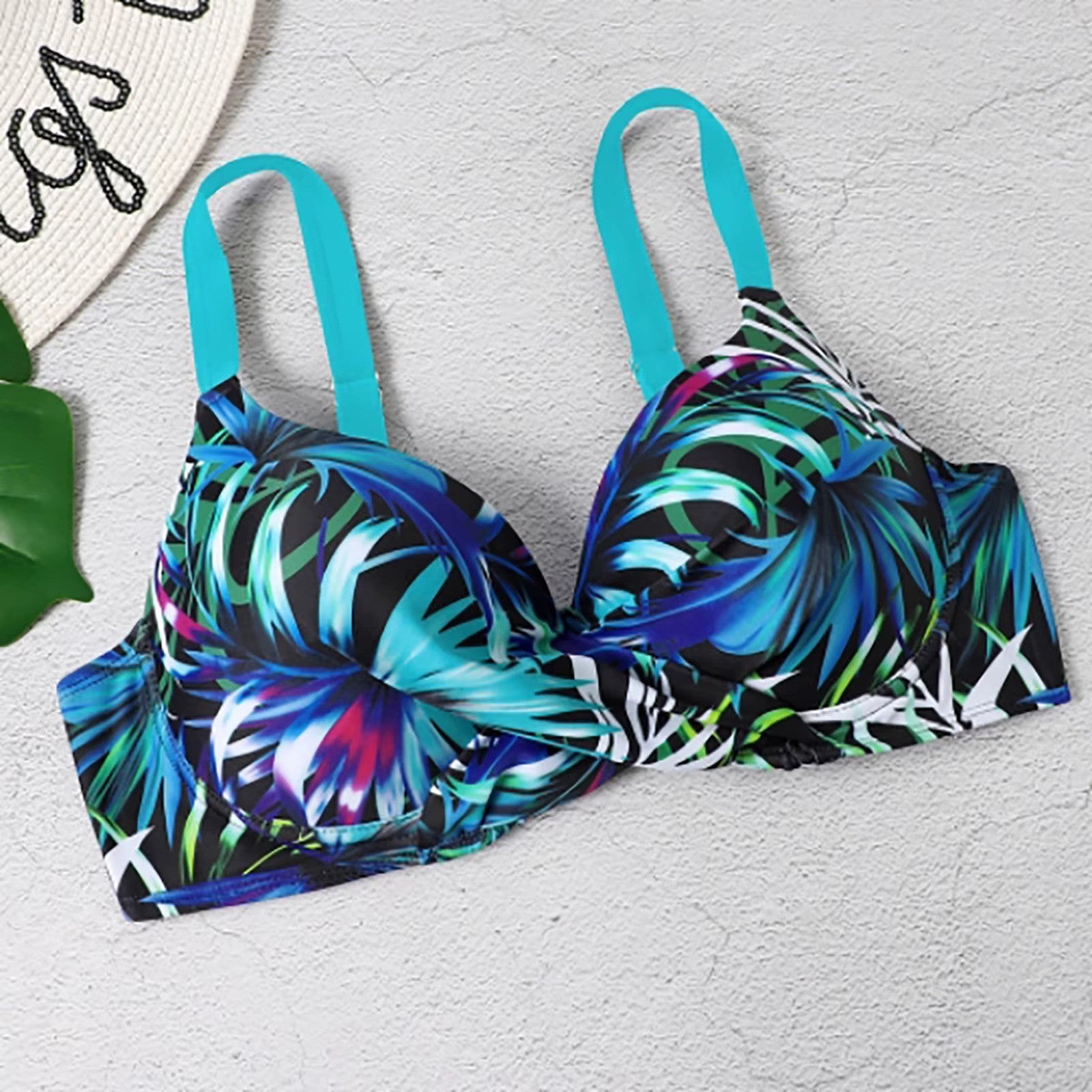 Dames Bikini Set – Beugel Top – Verstelbare Bandjes – Hoge Taille – Cut-Out Details