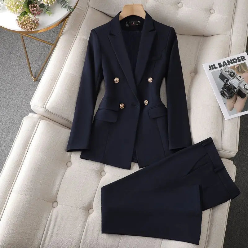 2-delige blazer set - stijlvolle dames blazer van hoogwaardige stof