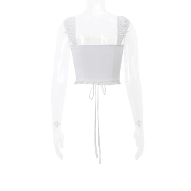 Romantic lace corset top