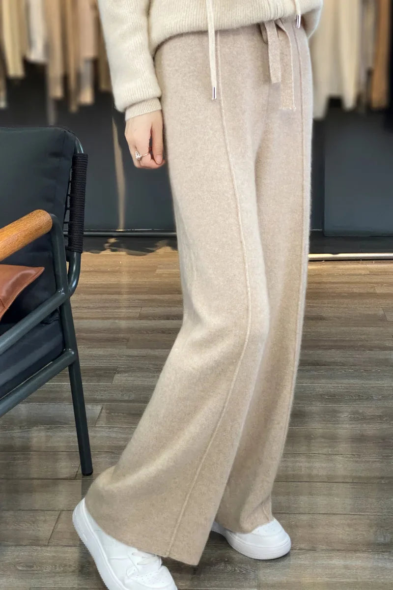 Dames Wollen Broek – Wijde Pijpen voor Comfort