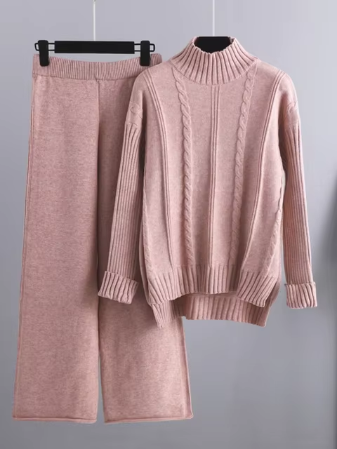 Sophia Luxe Gebreide Ensemble - Perfecte Mix van Mode en Functionaliteit