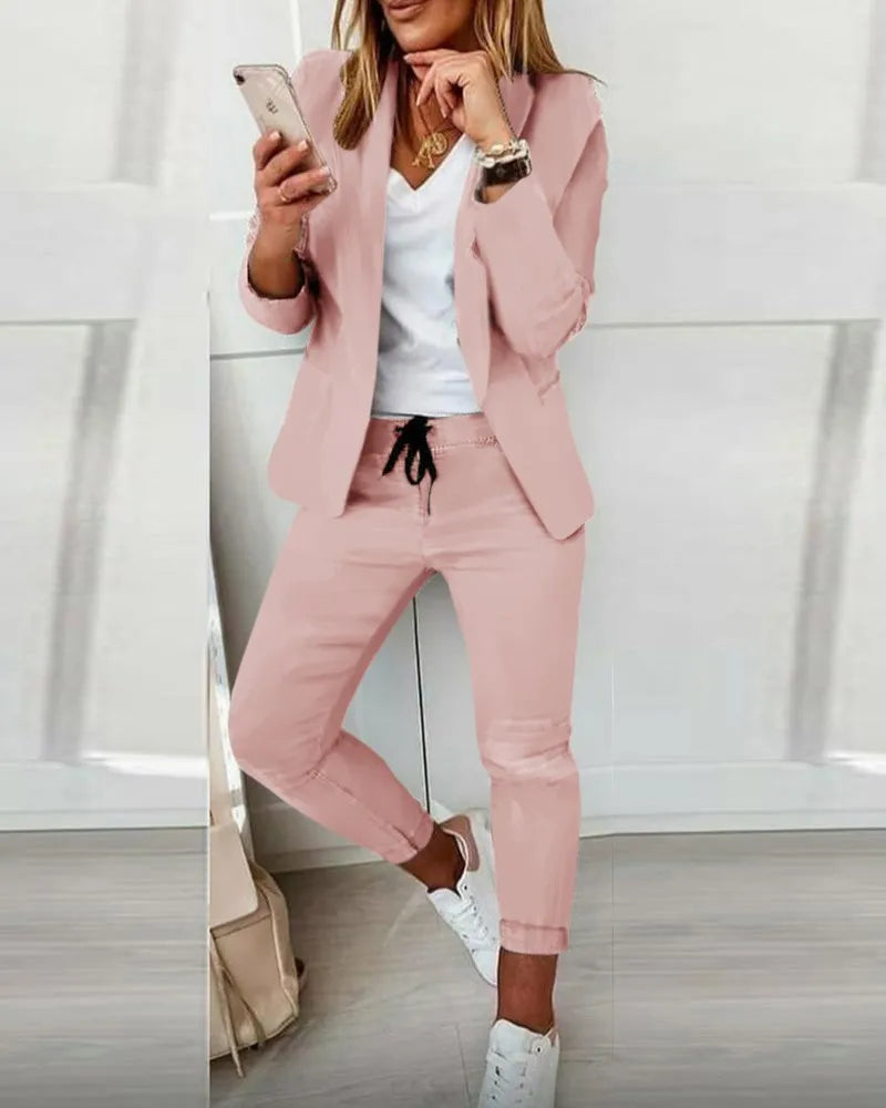 Elegante Vrouwen Business Blazer en Broek