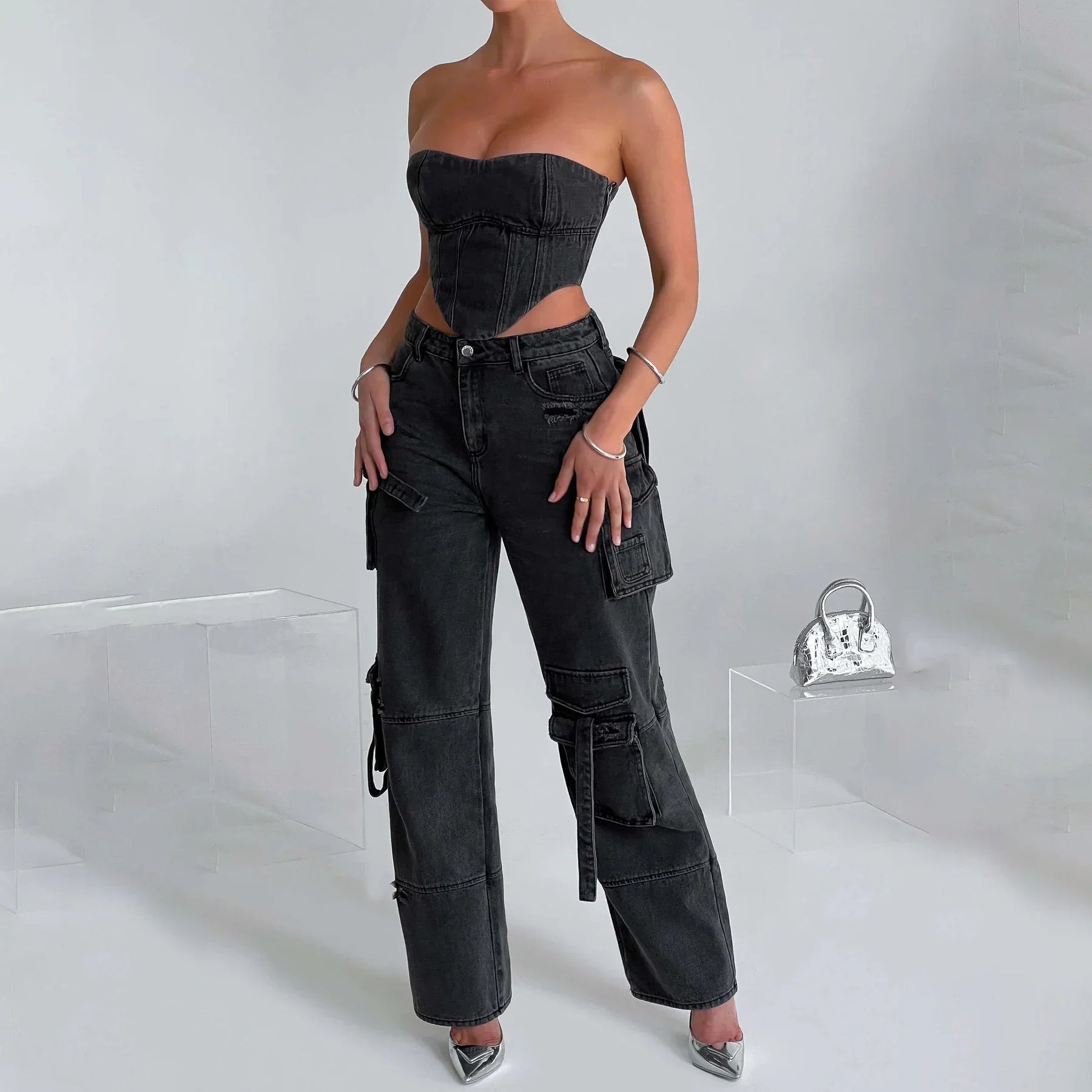 Sophie™ Wijde Cargobroek - Trendy en Comfortabel voor de Stoere Vrouw