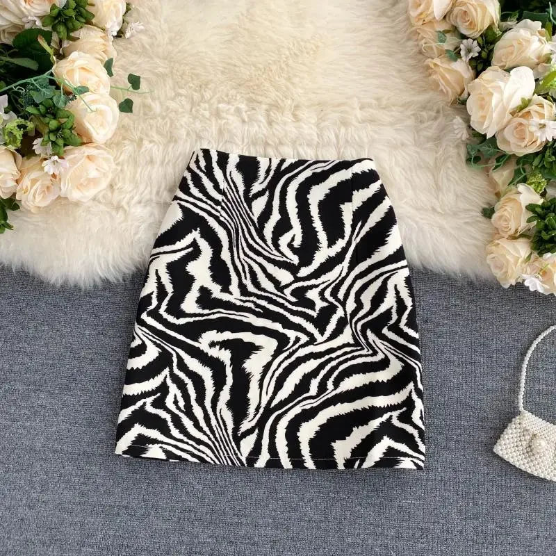 Mini rok met zebraprint