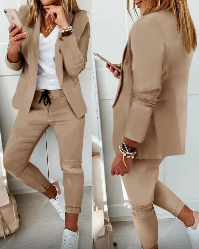 Elegante Vrouwen Business Blazer en Broek
