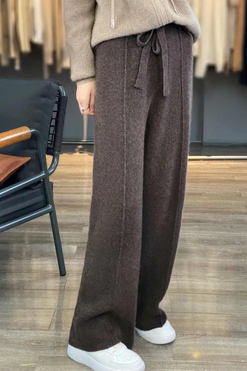 Dames Wollen Broek – Wijde Pijpen voor Comfort
