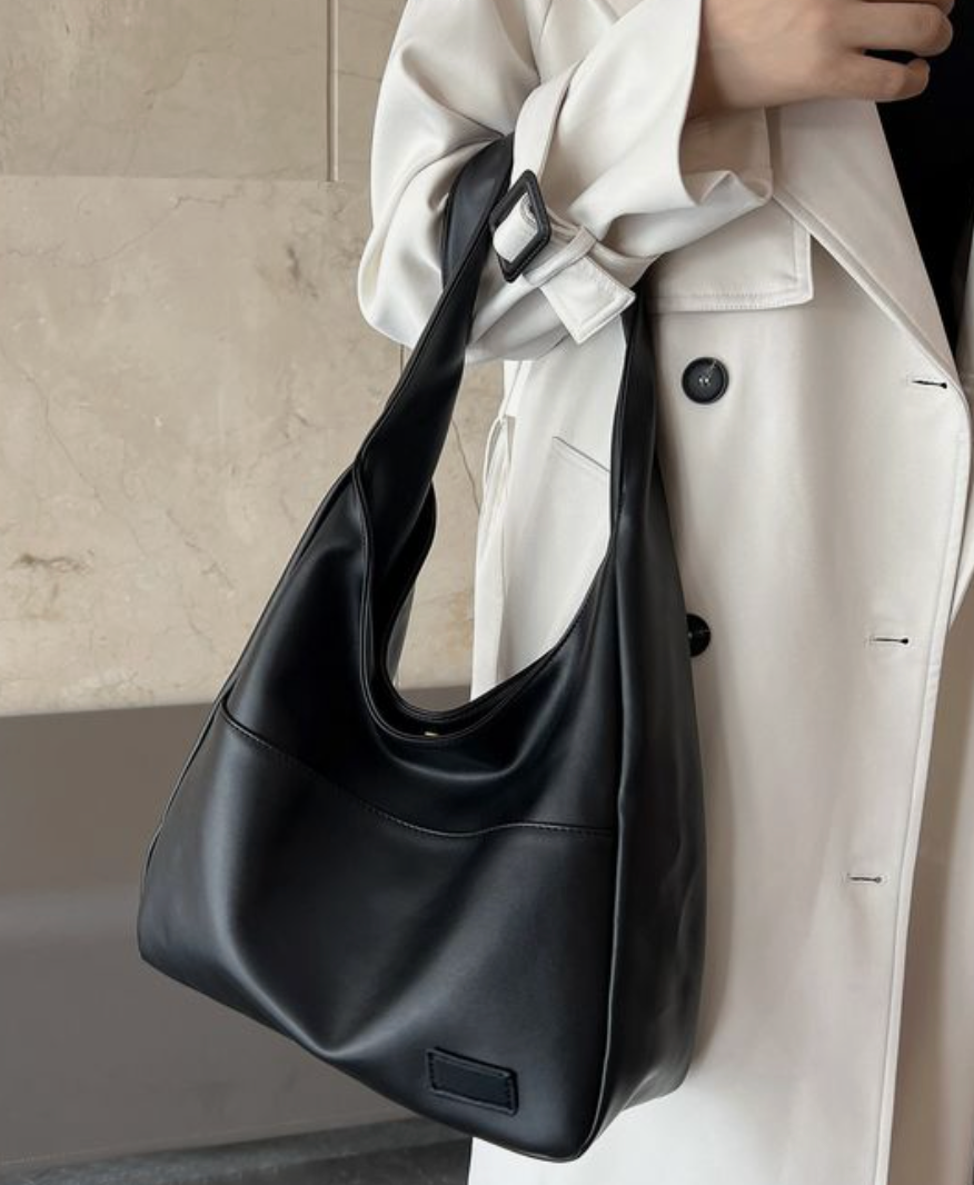 Dames Schoudertas - Imitatieleer - Ruim Model - Minimalistisch Design - Comfortabele Draagriem