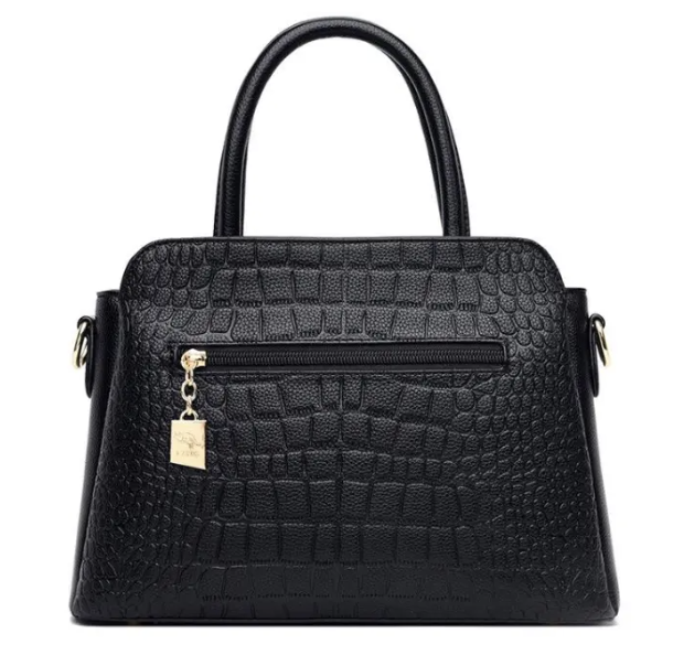 Luxe zwarte handtas
