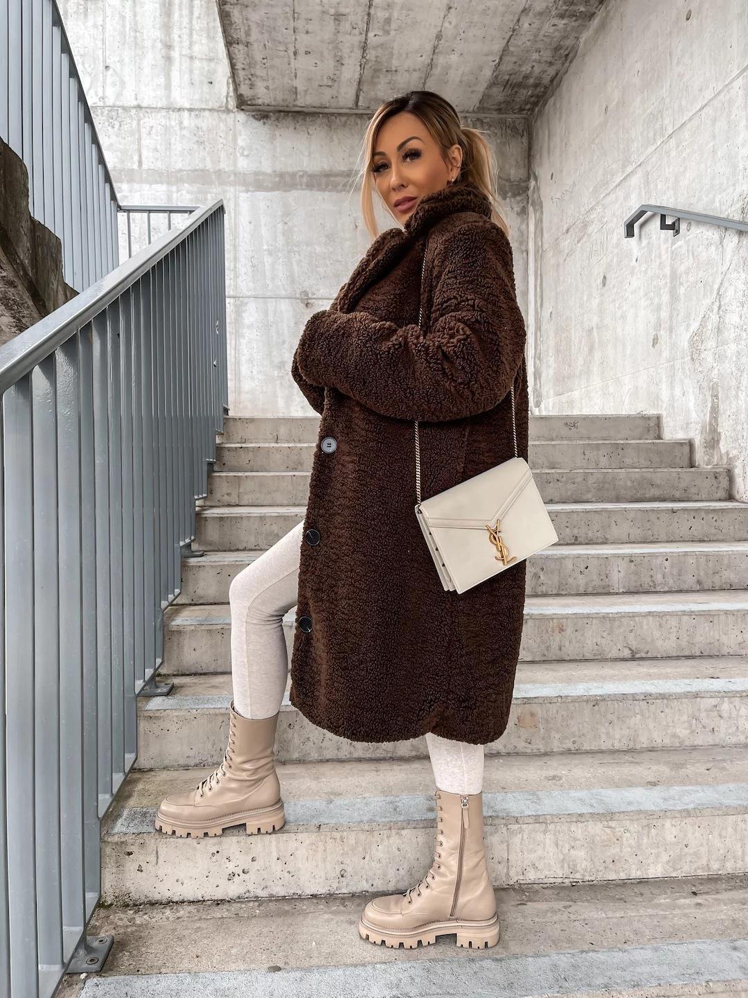 Nasra Fluffy Coat for Women