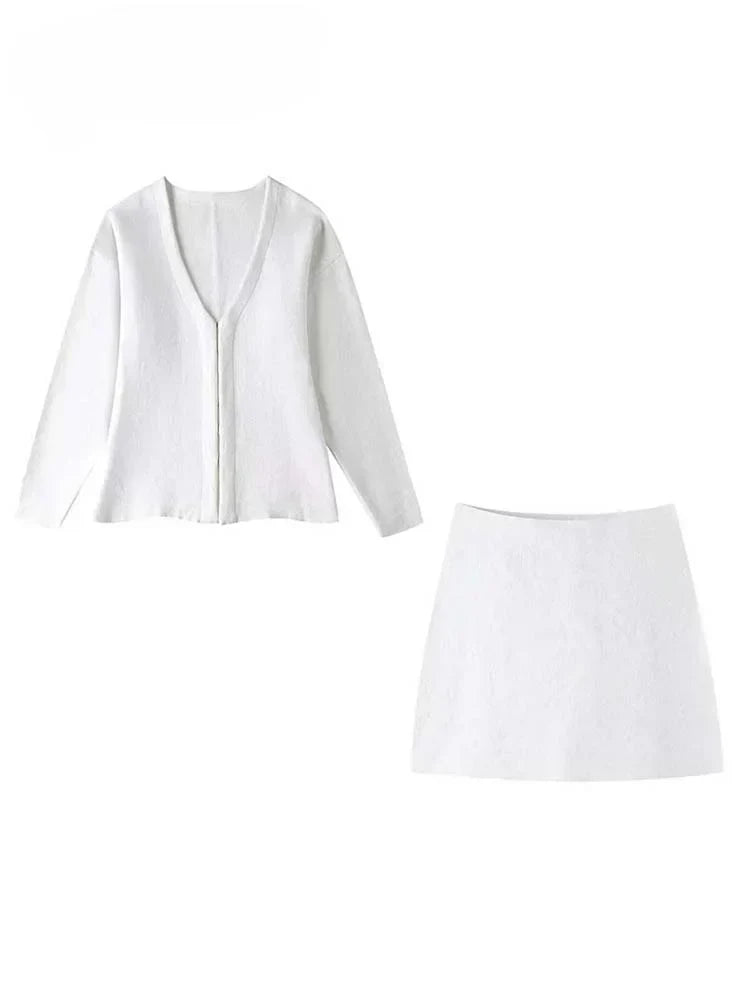Lanah - Blazer en rok Twee delige Set
