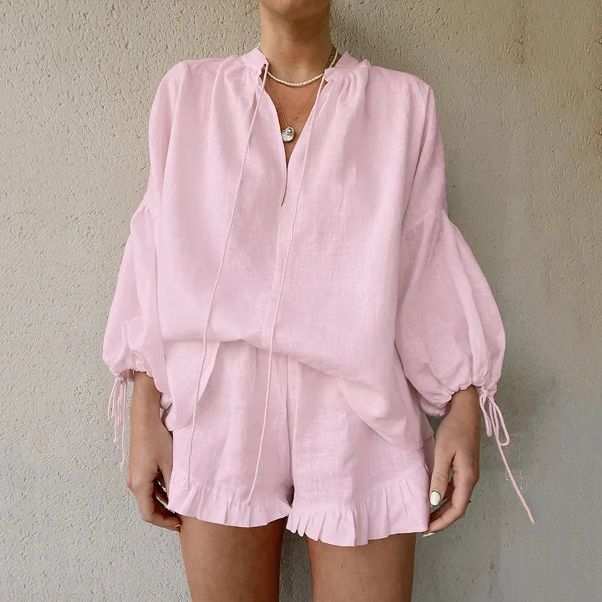 Luchtige Zomeroutfit: Top en Shorts