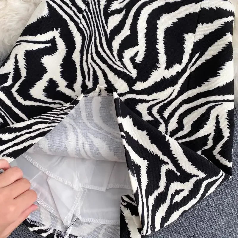 Mini rok met zebraprint