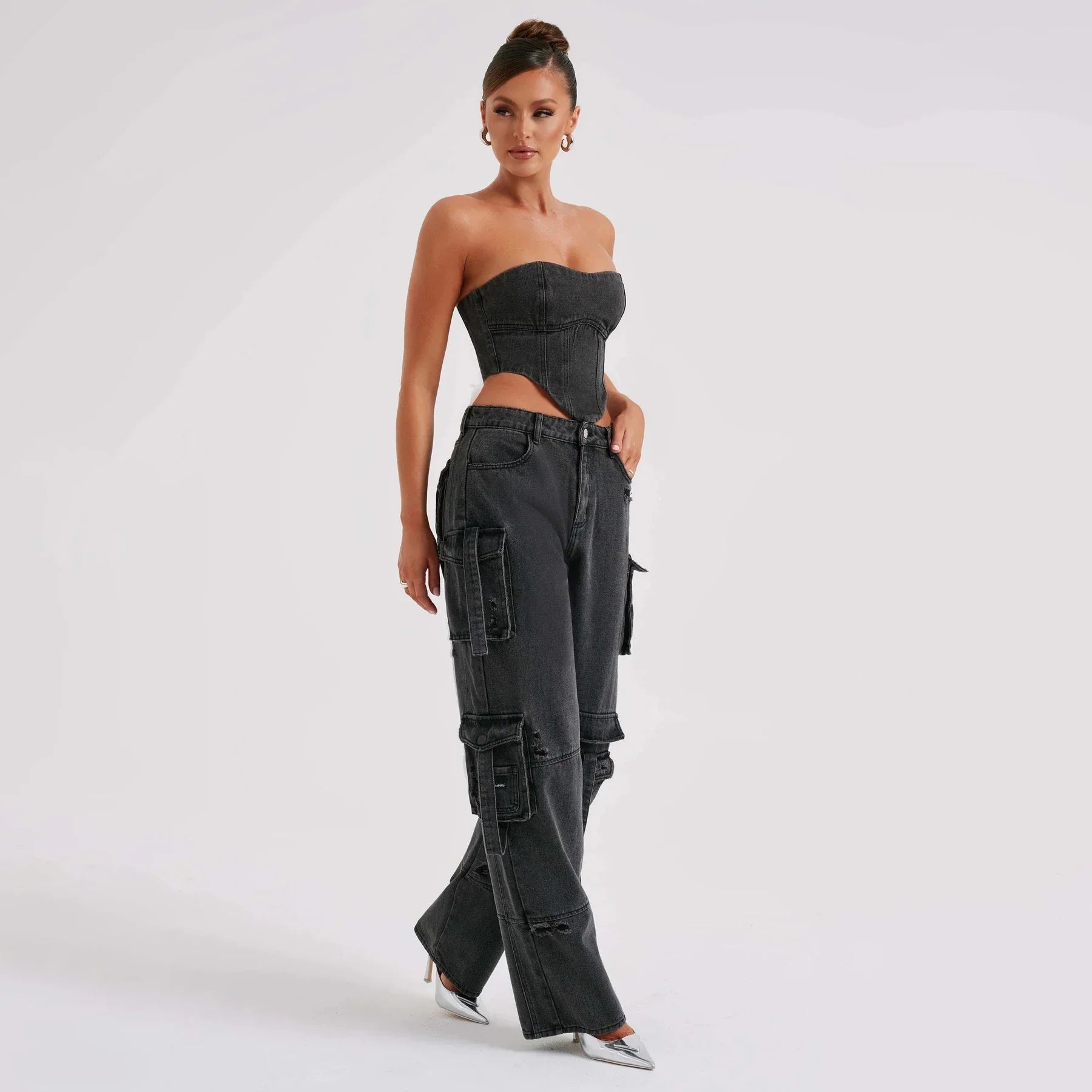 Sophie™ Wijde Cargobroek - Trendy en Comfortabel voor de Stoere Vrouw
