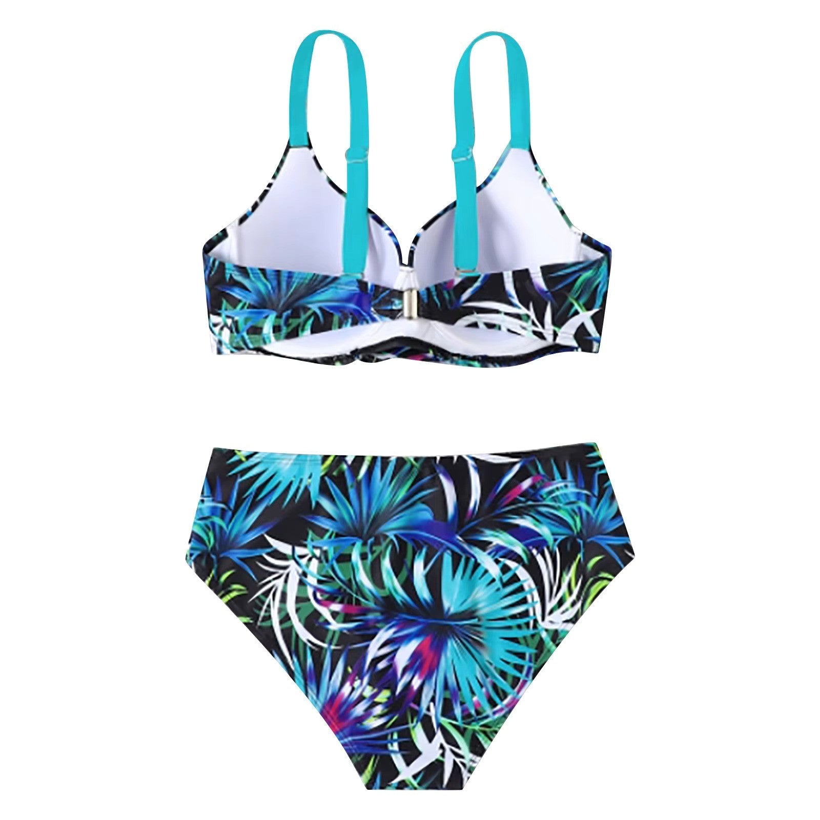 Dames Bikini Set – Beugel Top – Verstelbare Bandjes – Hoge Taille – Cut-Out Details