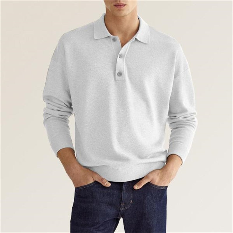 Mees | Poloshirt - Herenpolo met lange mouwen