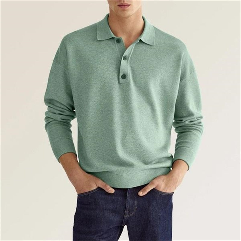 Mees | Poloshirt - Herenpolo met lange mouwen