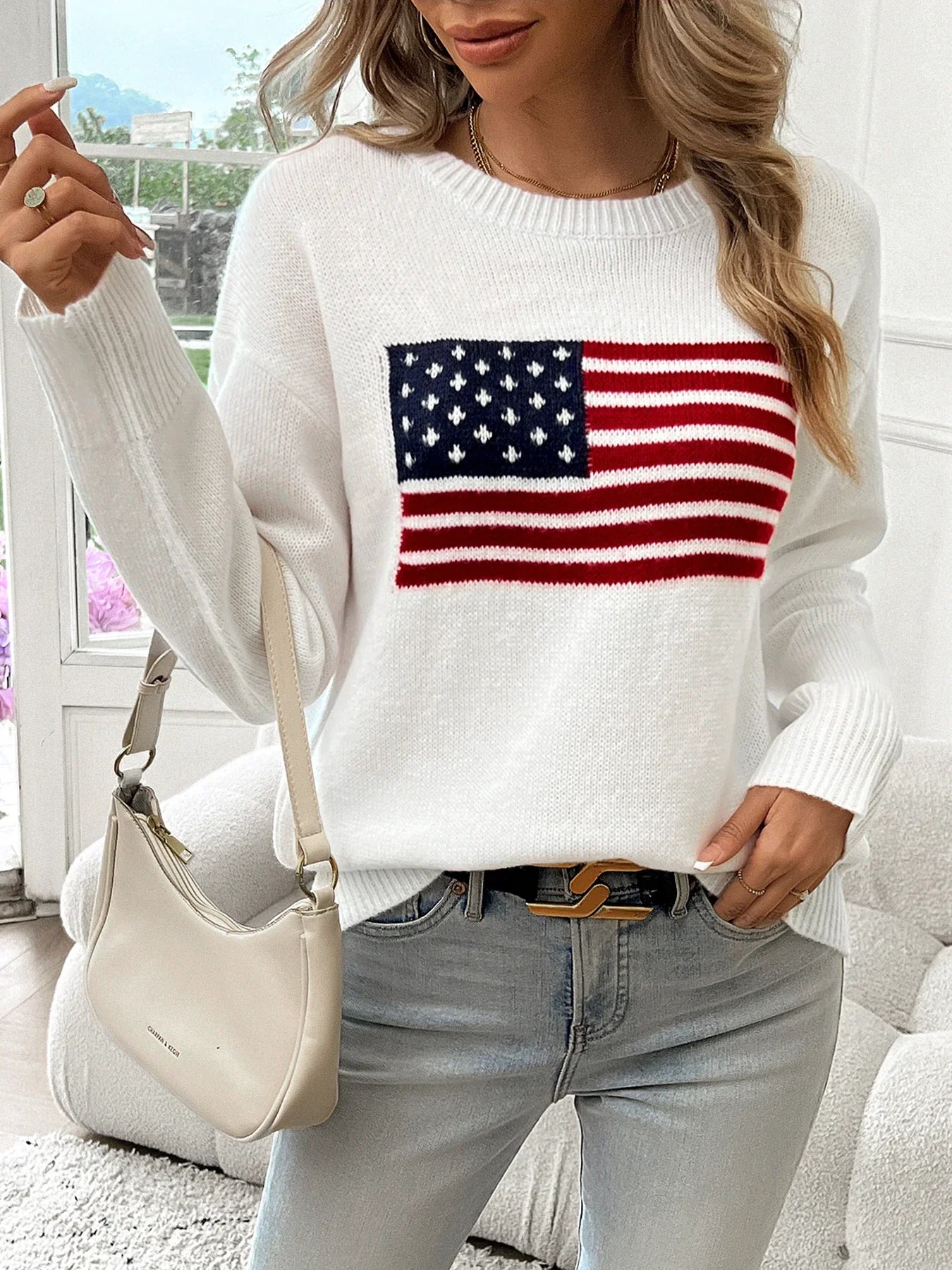 Hania | Trendy dames sweater met ronde hals