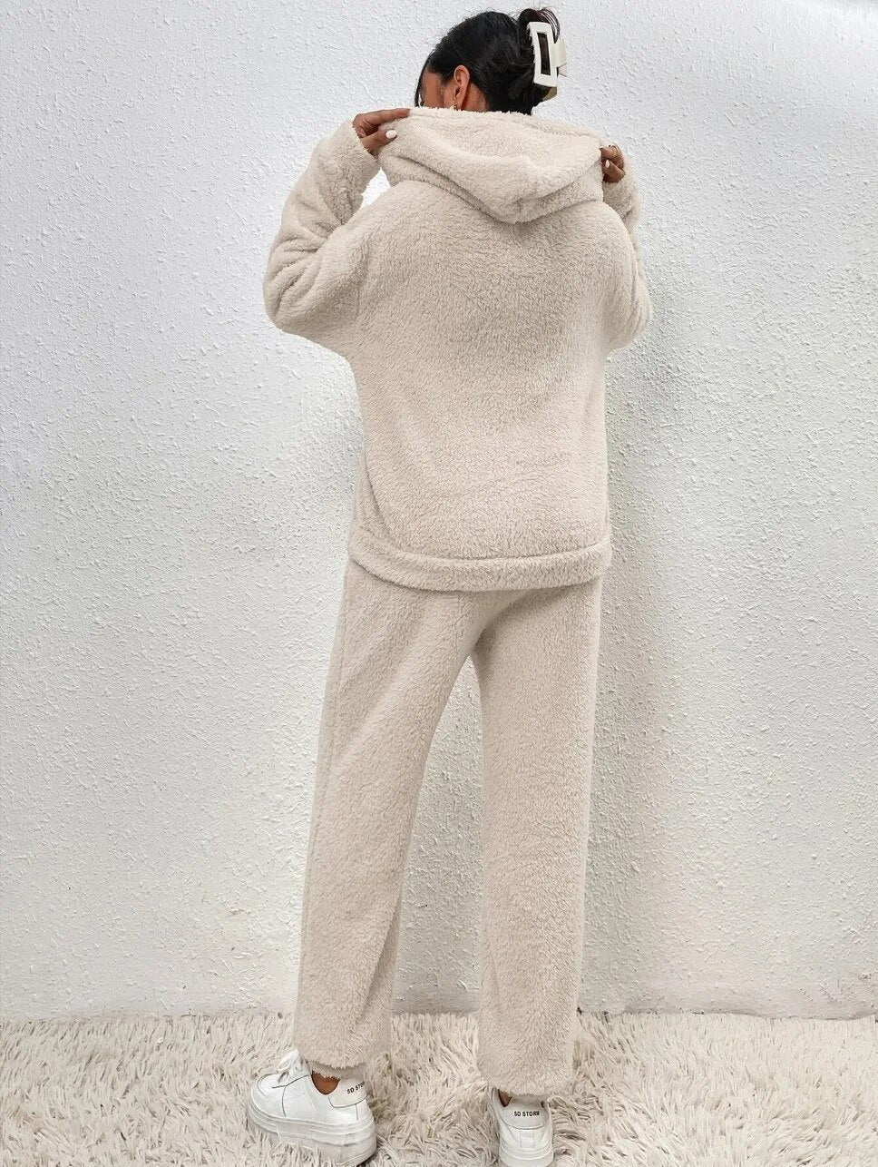 Cozy Teddy onesie with hood